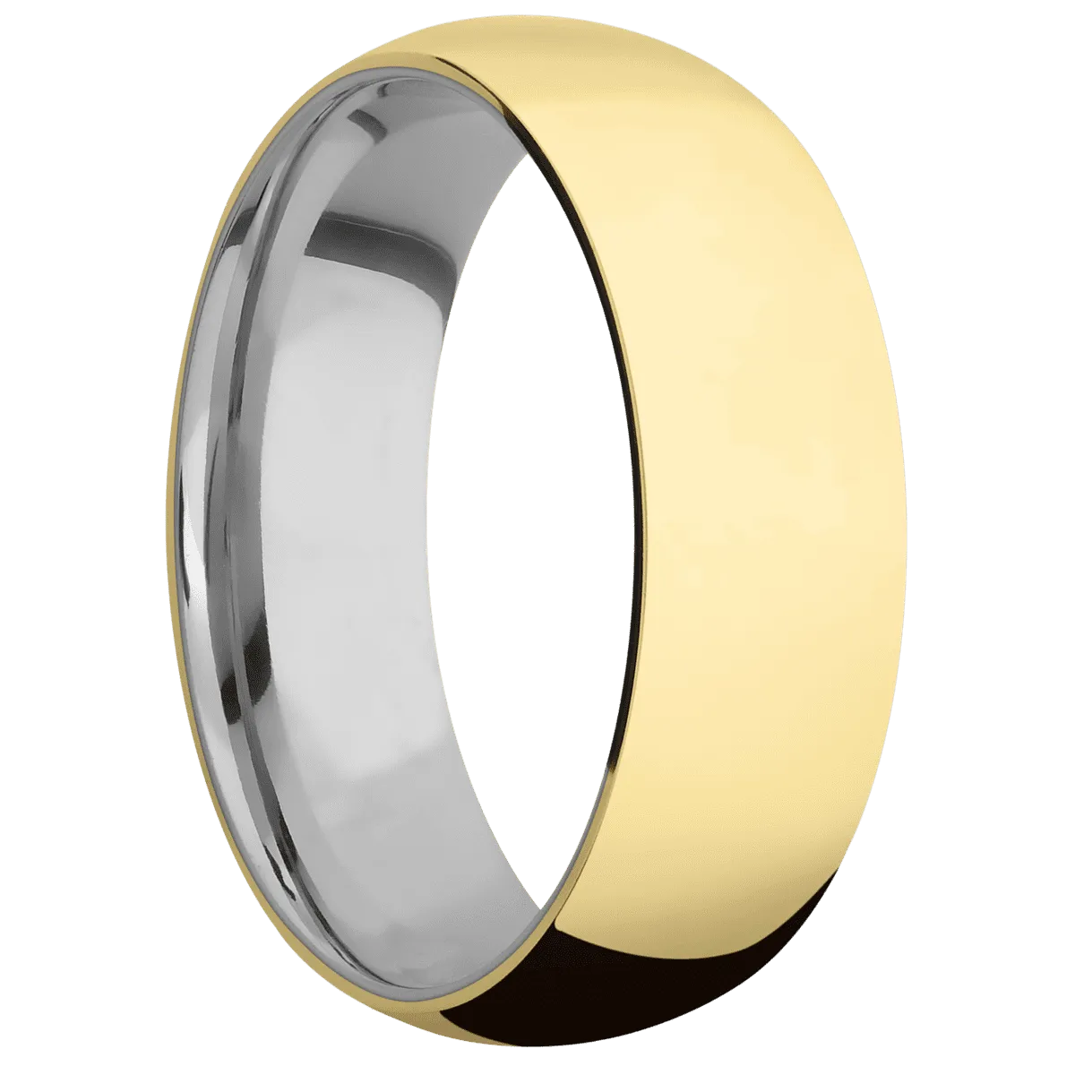 18K Yellow Gold + Polish Finish + Titanium