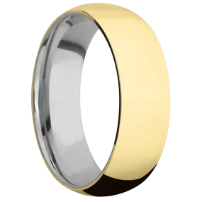 18K Yellow Gold + Polish Finish + Titanium