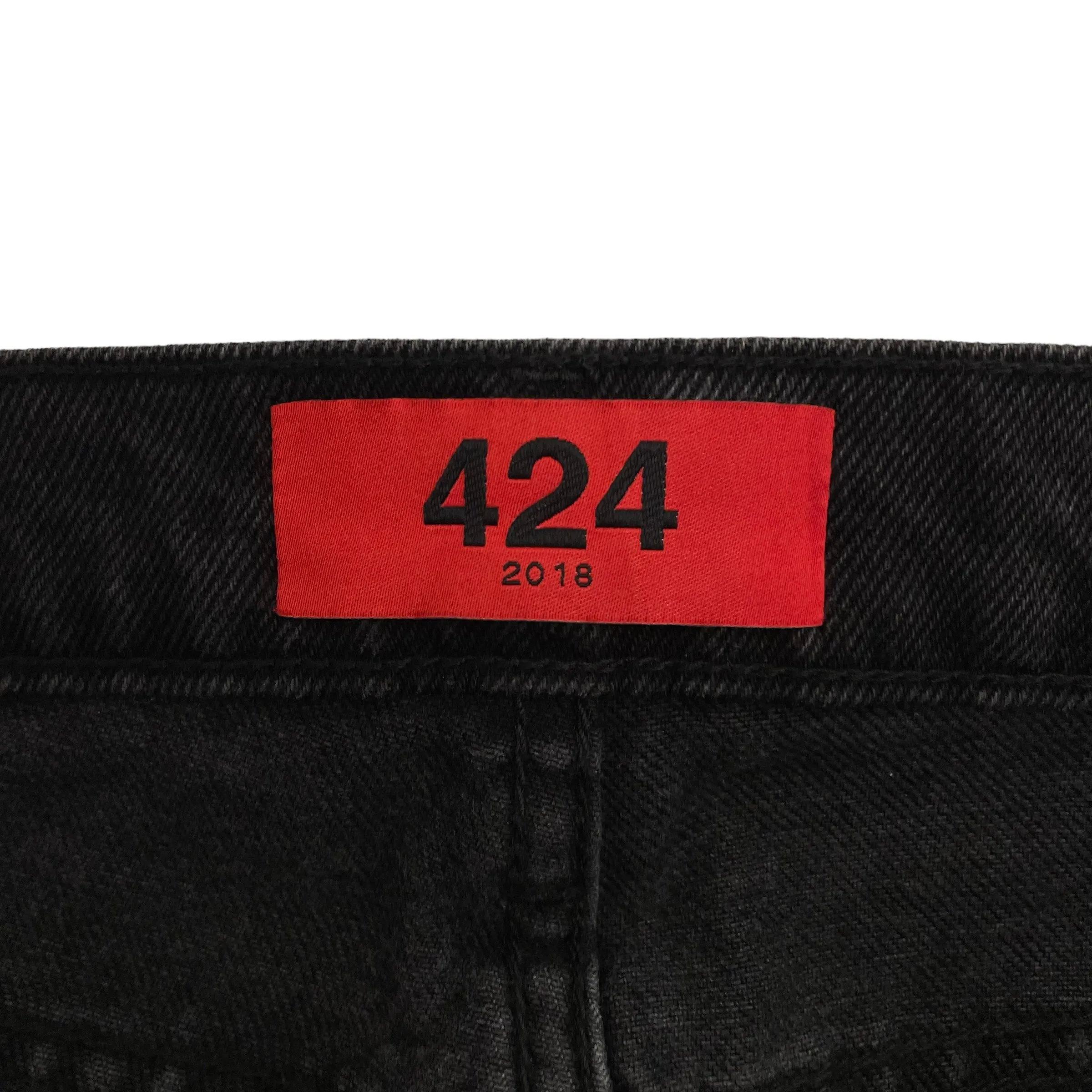 424(FourTwoFour)/Skinny Pants/31/Denim/BLK/Paisley/2018 BANDANA