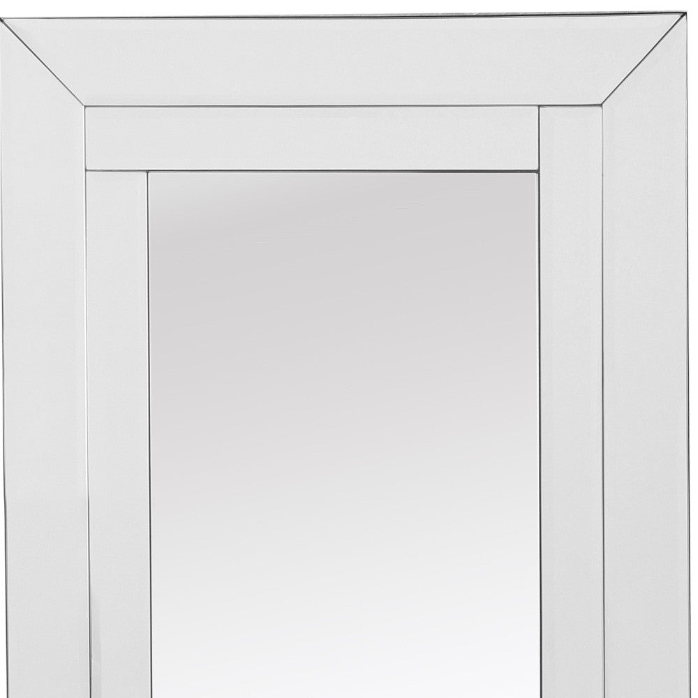 48 Clear Glass Framed Full Length Hanging Mirror