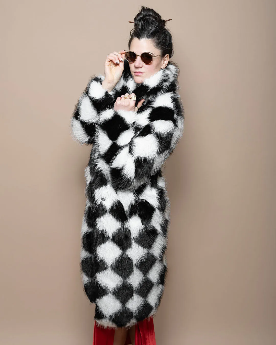 Ace of Diamonds Collector Edition Faux Fur Calf Length Coat | Women's