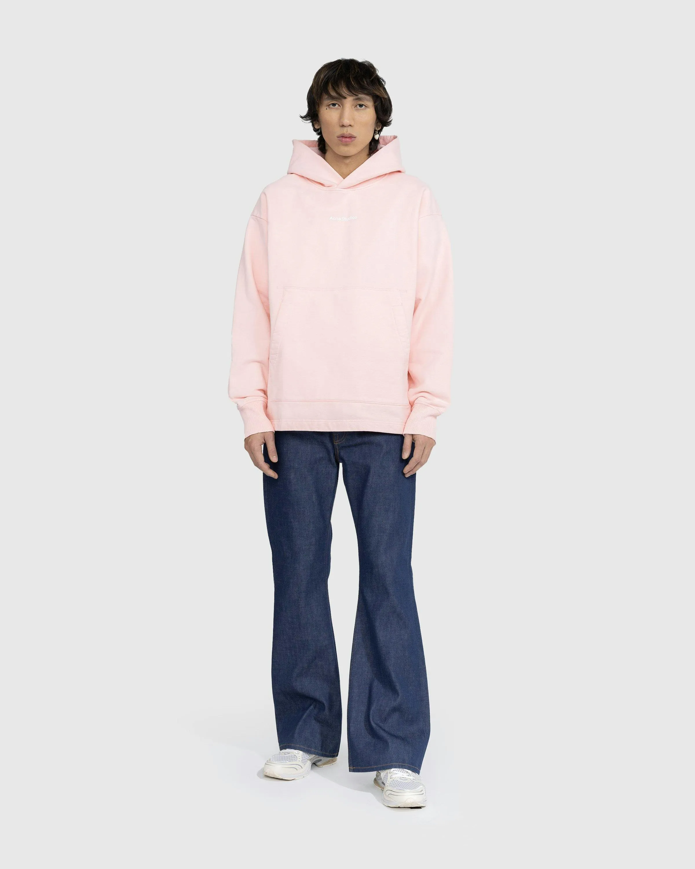 Acne Studios – Stamp Logo Hoodie Pale Pink | Highsnobiety Shop