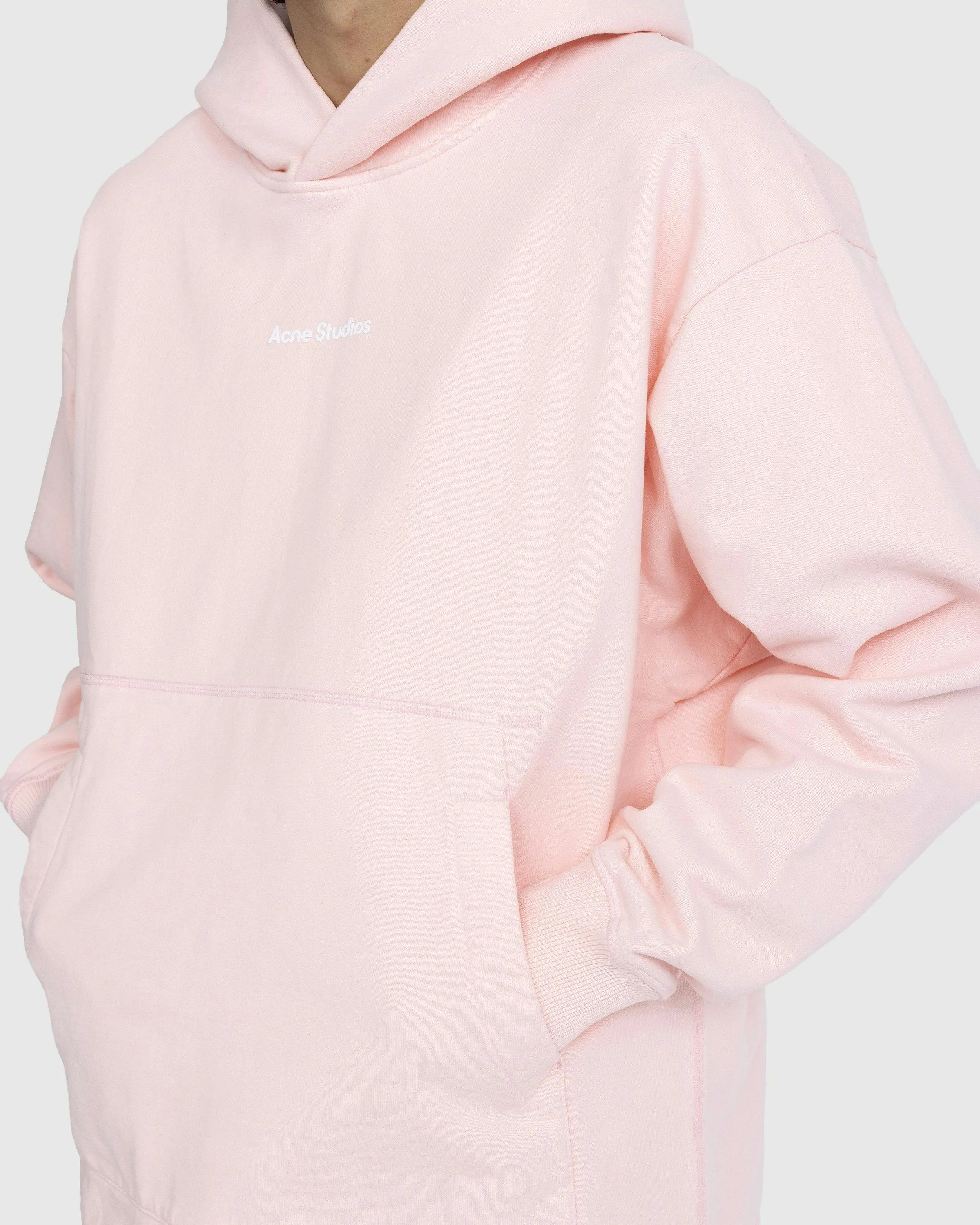 Acne Studios – Stamp Logo Hoodie Pale Pink | Highsnobiety Shop