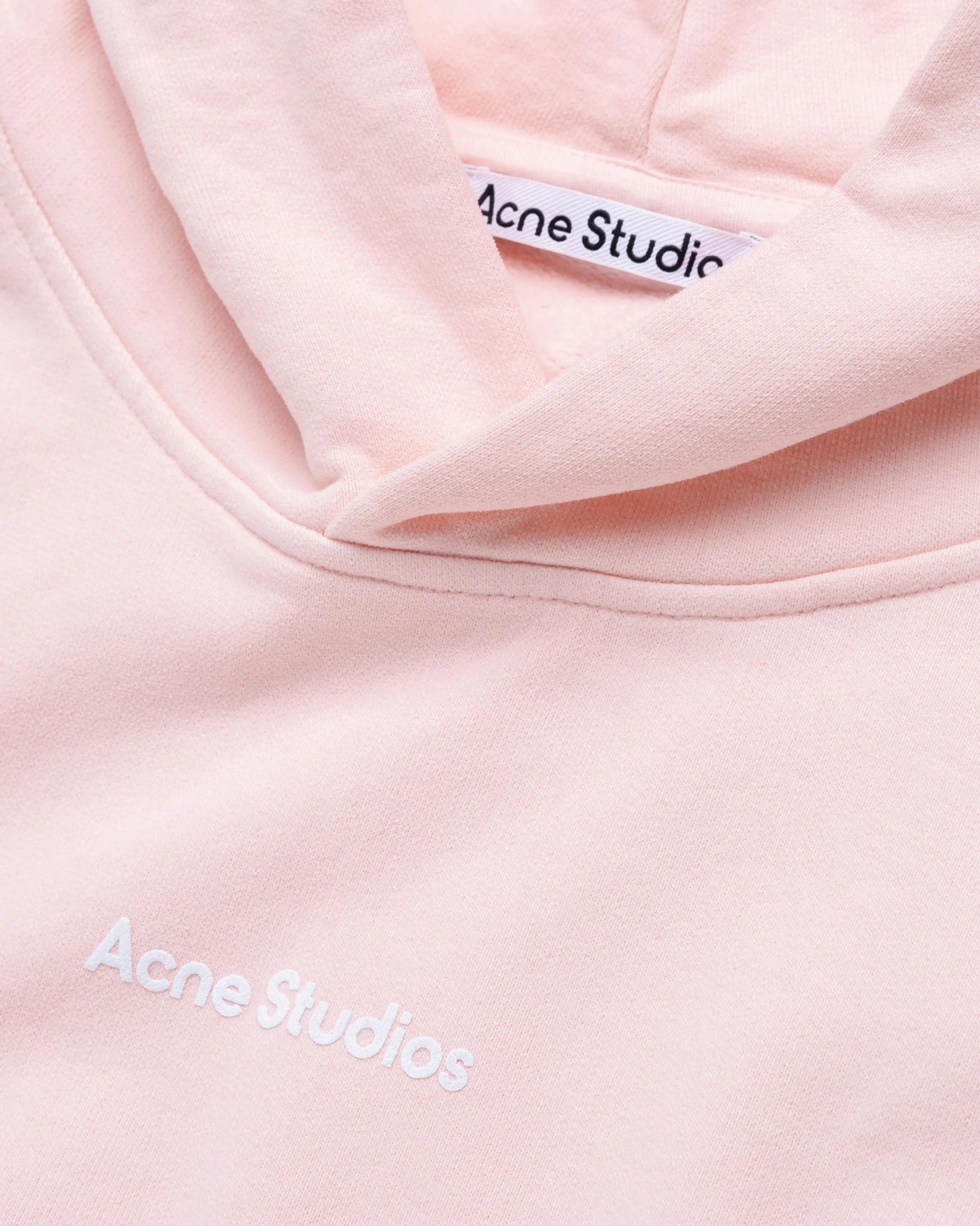 Acne Studios – Stamp Logo Hoodie Pale Pink | Highsnobiety Shop