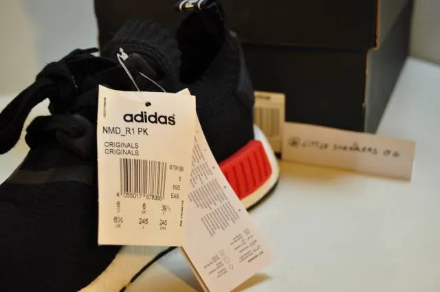 Adidas NMD OG core black lush red Size 6.5 US 6 UK 39 1/3 Eu