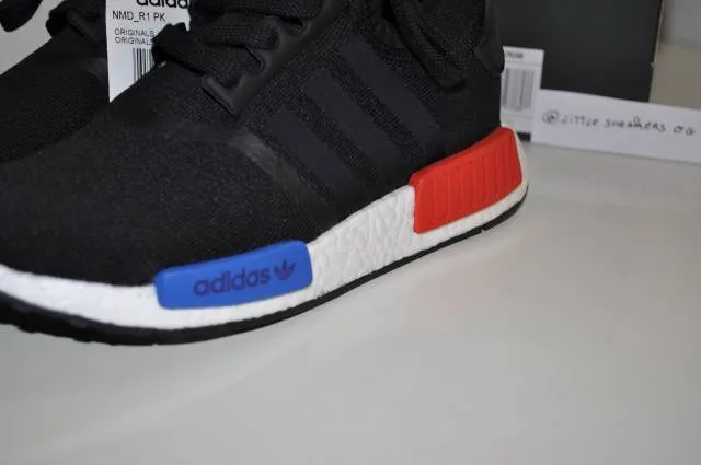 Adidas NMD OG core black lush red Size 6.5 US 6 UK 39 1/3 Eu