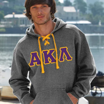 Alpha Kappa Lambda Hockey Lace Hoodie - J8830 - TWILL