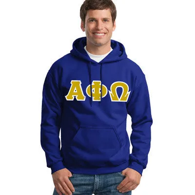 Alpha Phi Omega Hanes 10oz. Hoodie - Hanes F170 - TWILL