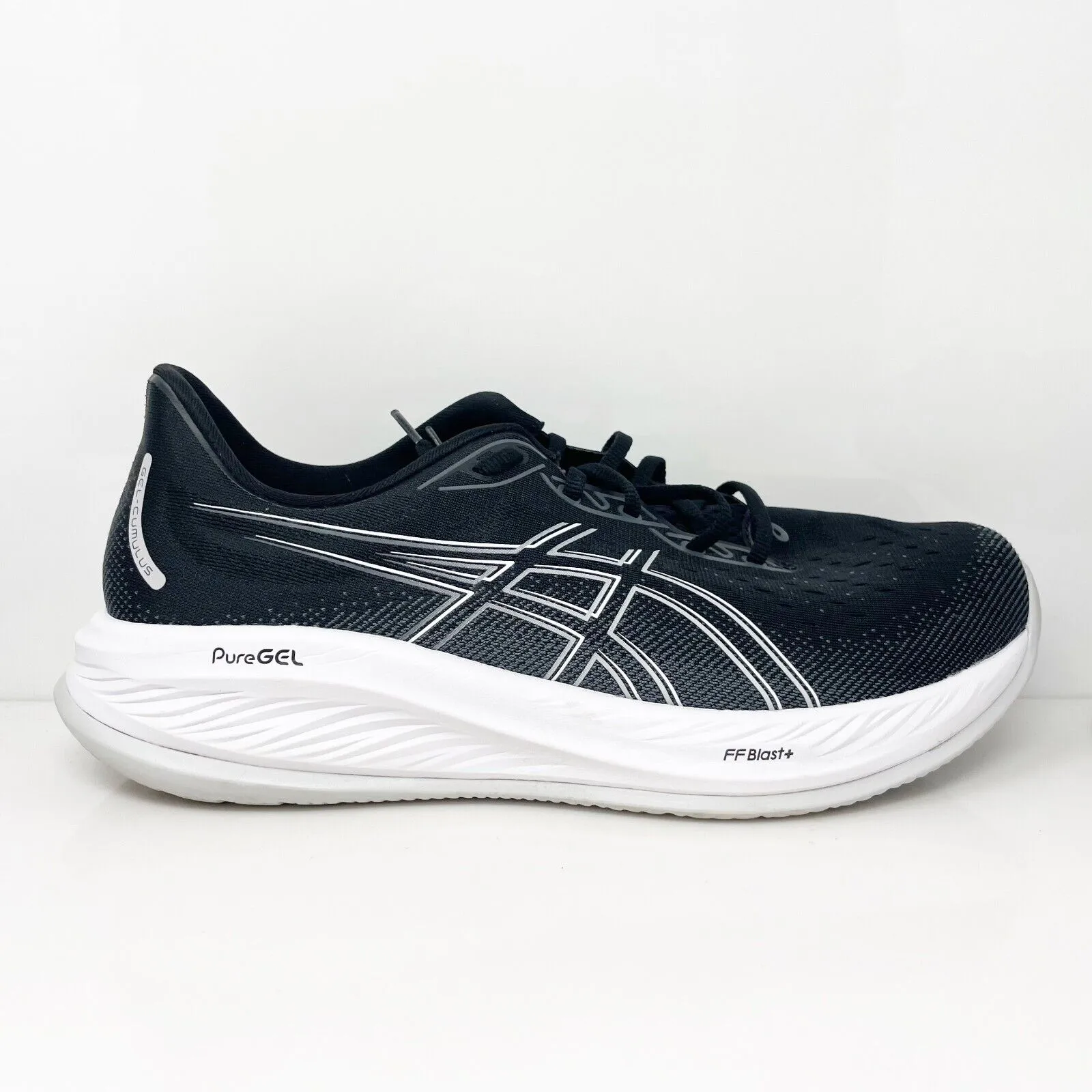 Asics Mens Gel Cumulus 26 1011B791 Black Running Shoes Sneakers Size 14 W