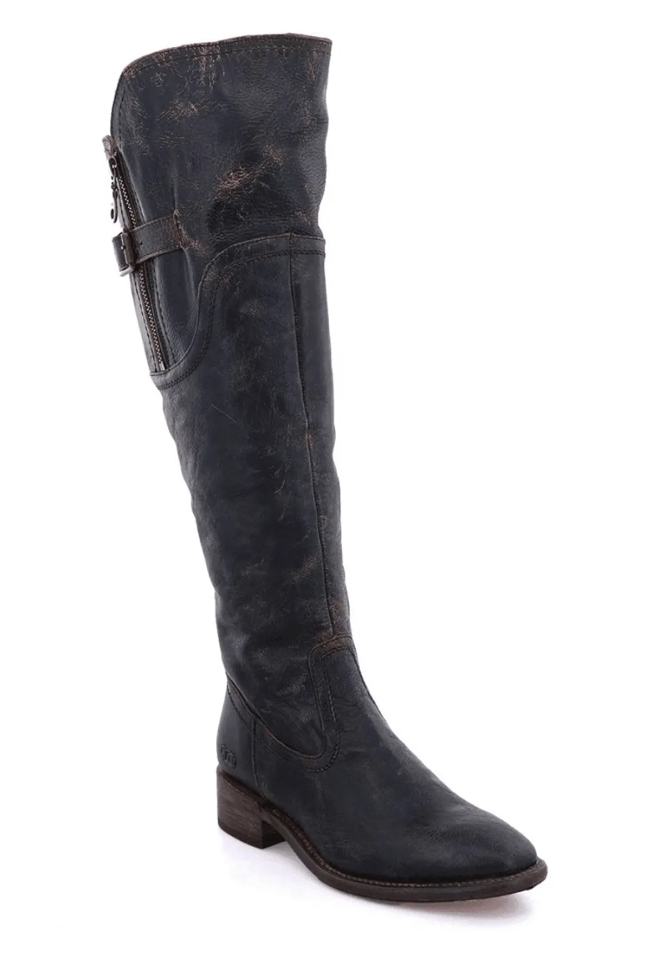 Bed Stu Women's Kathleen Black Lux Leather Tall Boot F393027