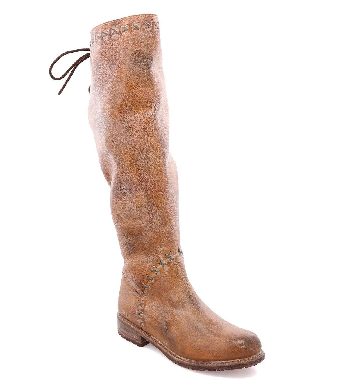 Bed Stu Women's Manchester III Tan Icicle Rustic Leather Tall Boot F311029