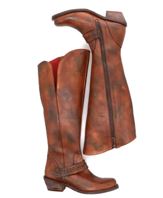 Bed Stu Women's Takoma Rowan Teak Multi Leather Tall Boot F393130-RWTKM