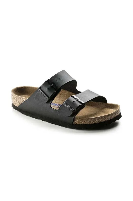 Birkenstock sliders Arizona SFB women's black color 551253