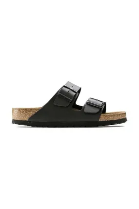 Birkenstock sliders Arizona SFB women's black color 551253