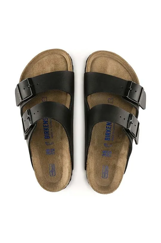 Birkenstock sliders Arizona SFB women's black color 551253