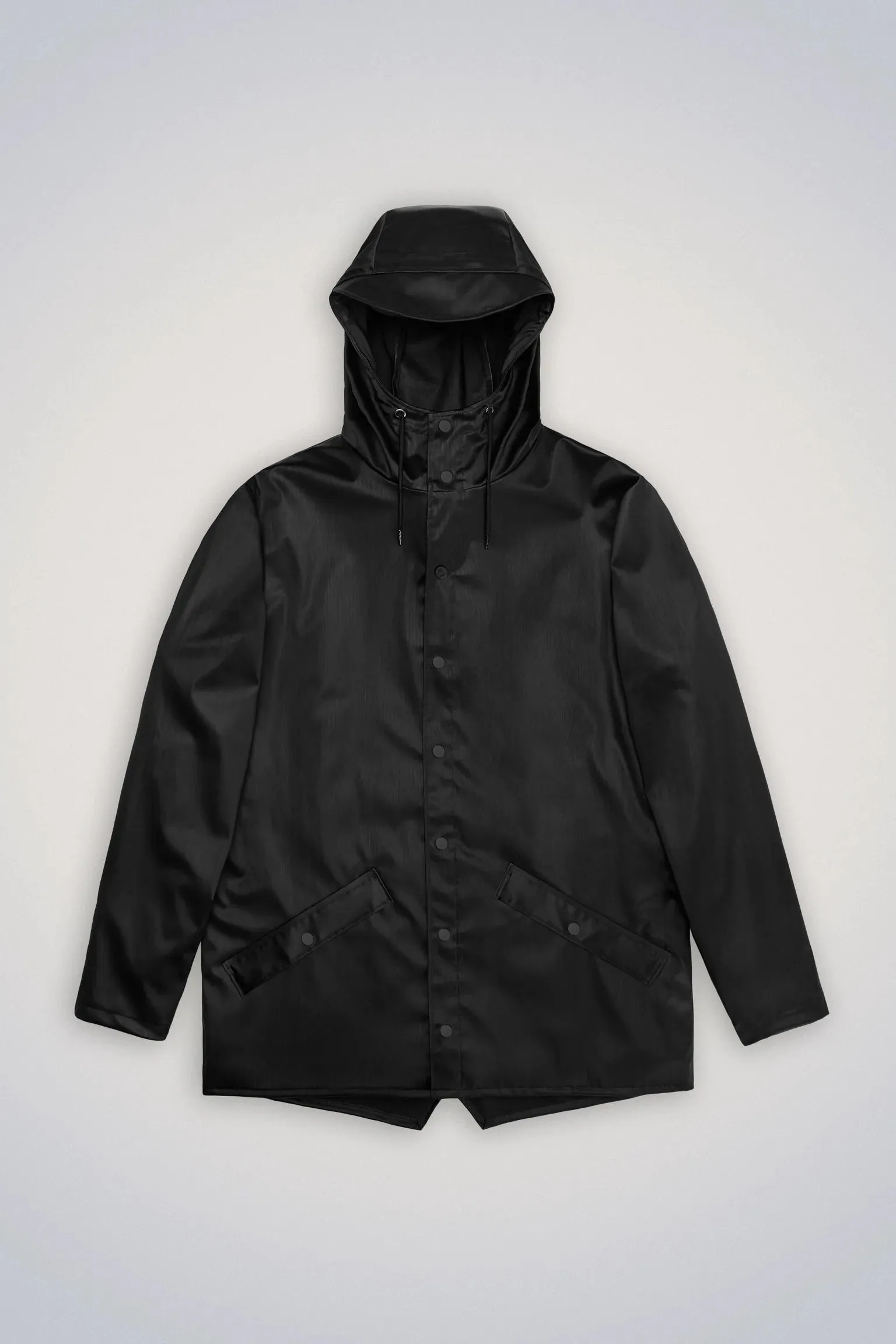 Black Grain Rain Jacket