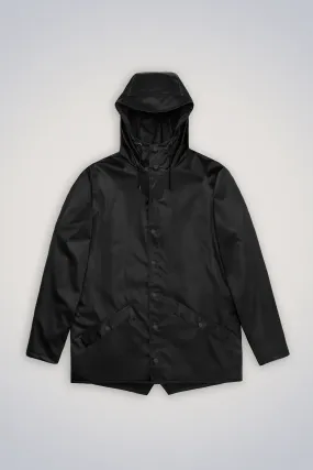 Black Grain Rain Jacket