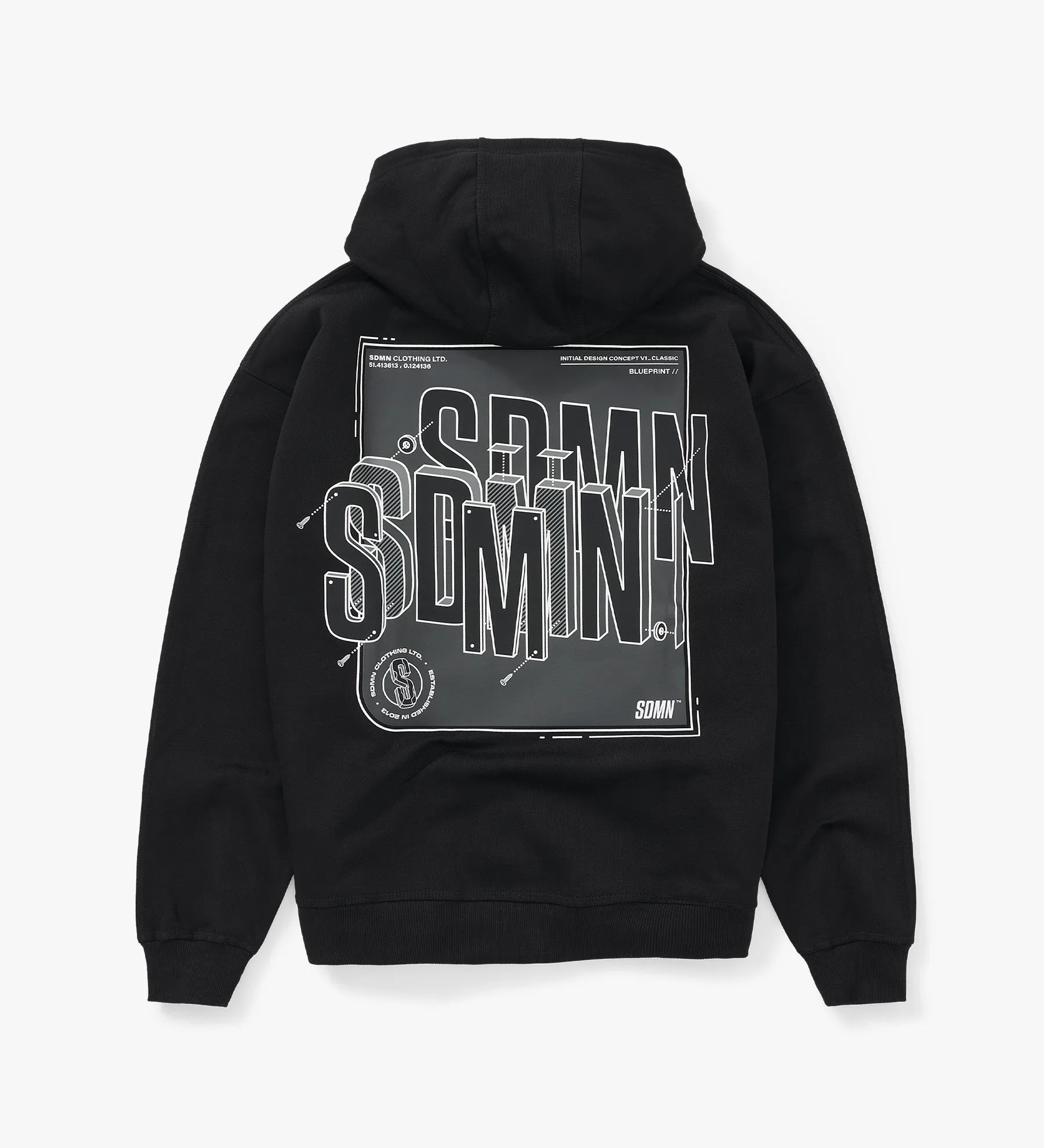 Blueprint Hoodie [Black]