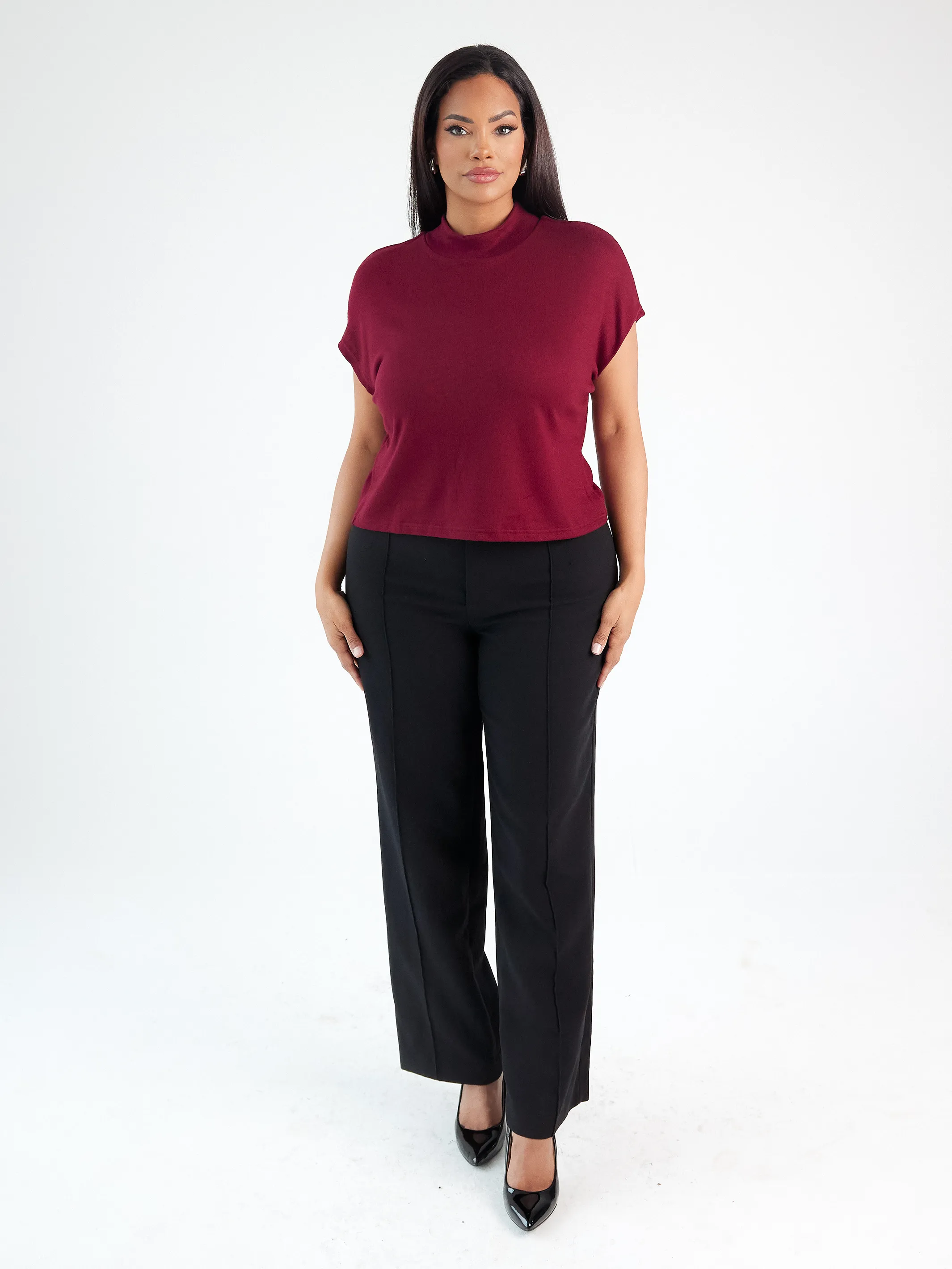 Boxy Mock Neck Brami