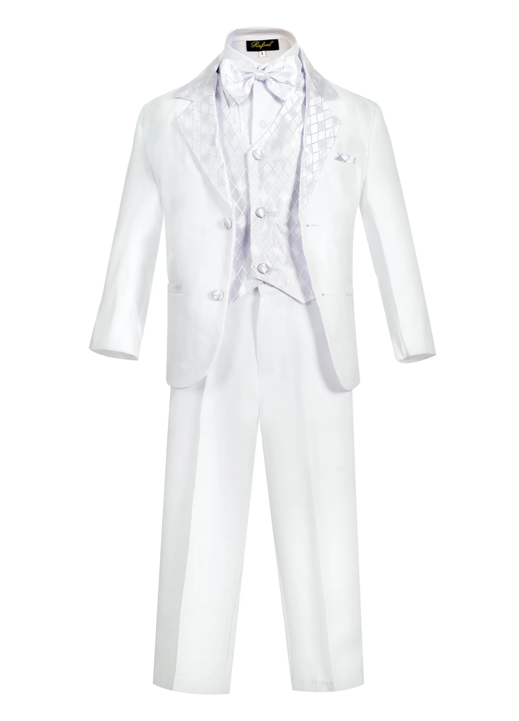 Boys formal tuxedo with bow tie (5 pcs)