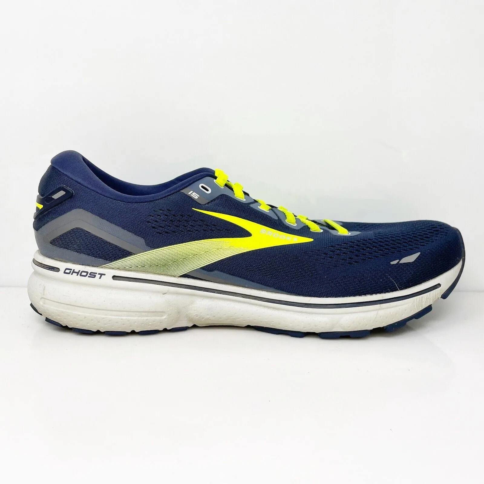 Brooks Mens Ghost 15 1103931D429 Blue Running Shoes Sneakers Size 12 D