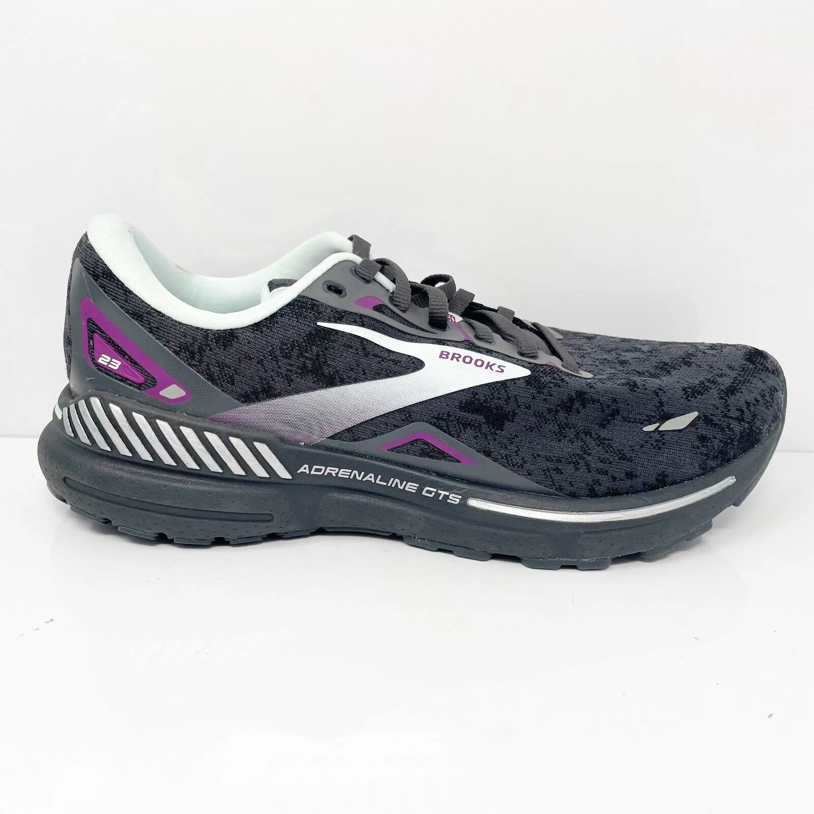 Brooks Womens Adrenaline GTS 23 1203811B072 Black Running Shoes Sneakers  10.5 B