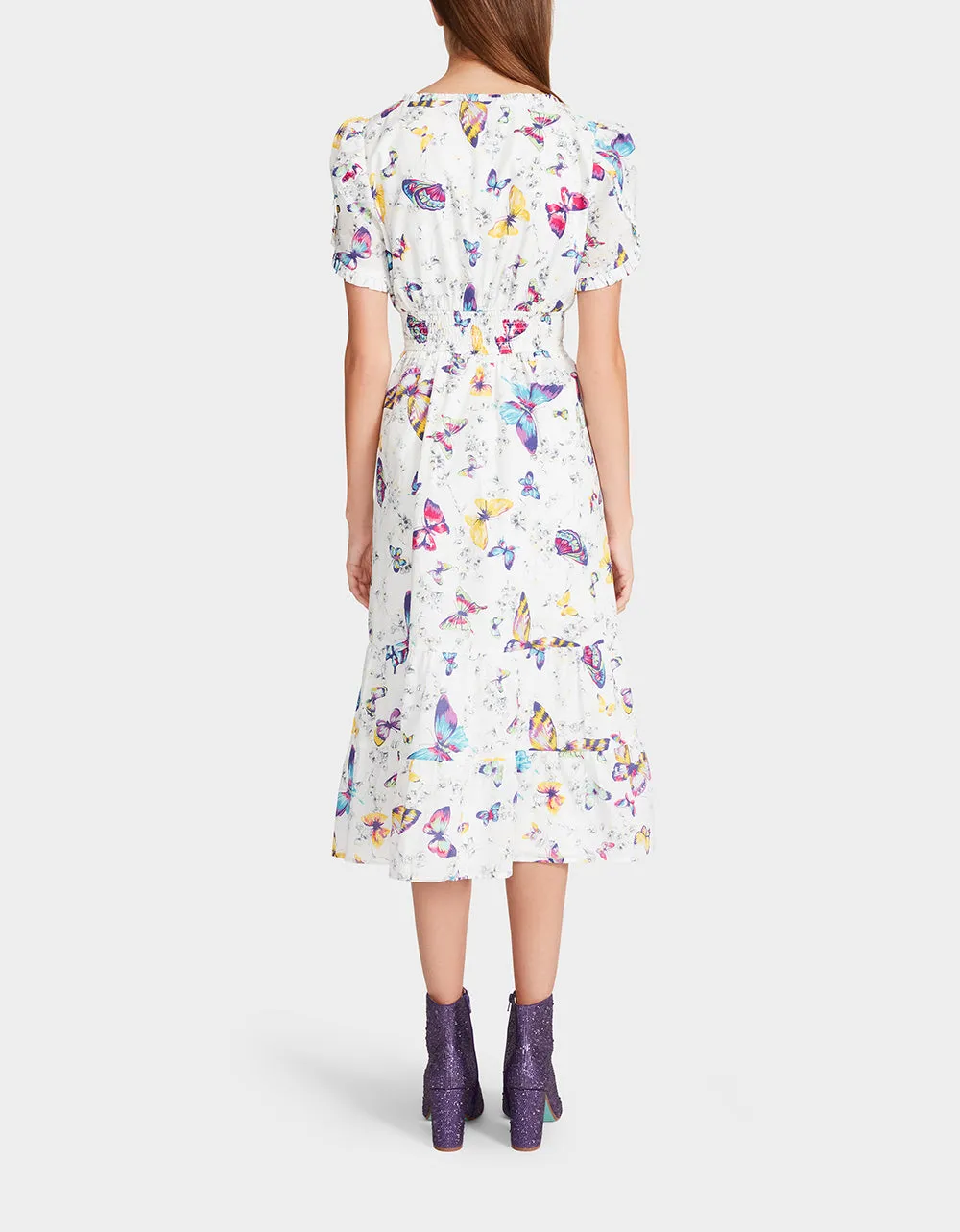 BUTTERFLY DANCE MIDI DRESS