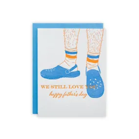 Crocs And Socks Father's Day Card