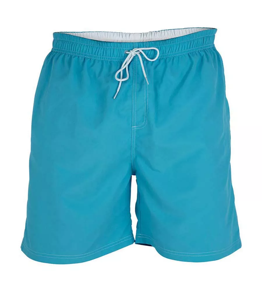 D555 Big Mens Blue Full Length Swim Short (YARROW BLUE)