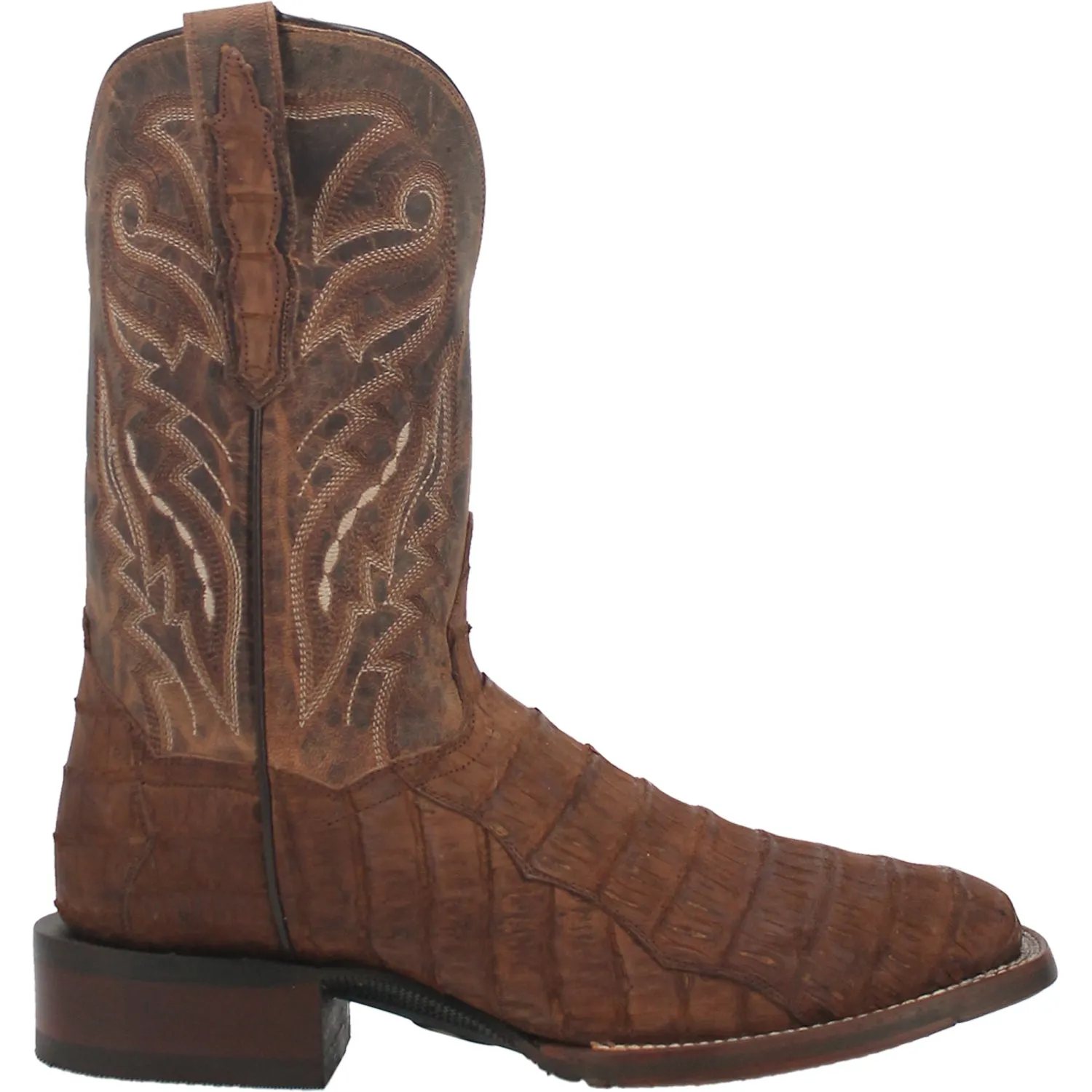 Dan Post Mens Mickey Cowboy Boots Caiman Foot Tan