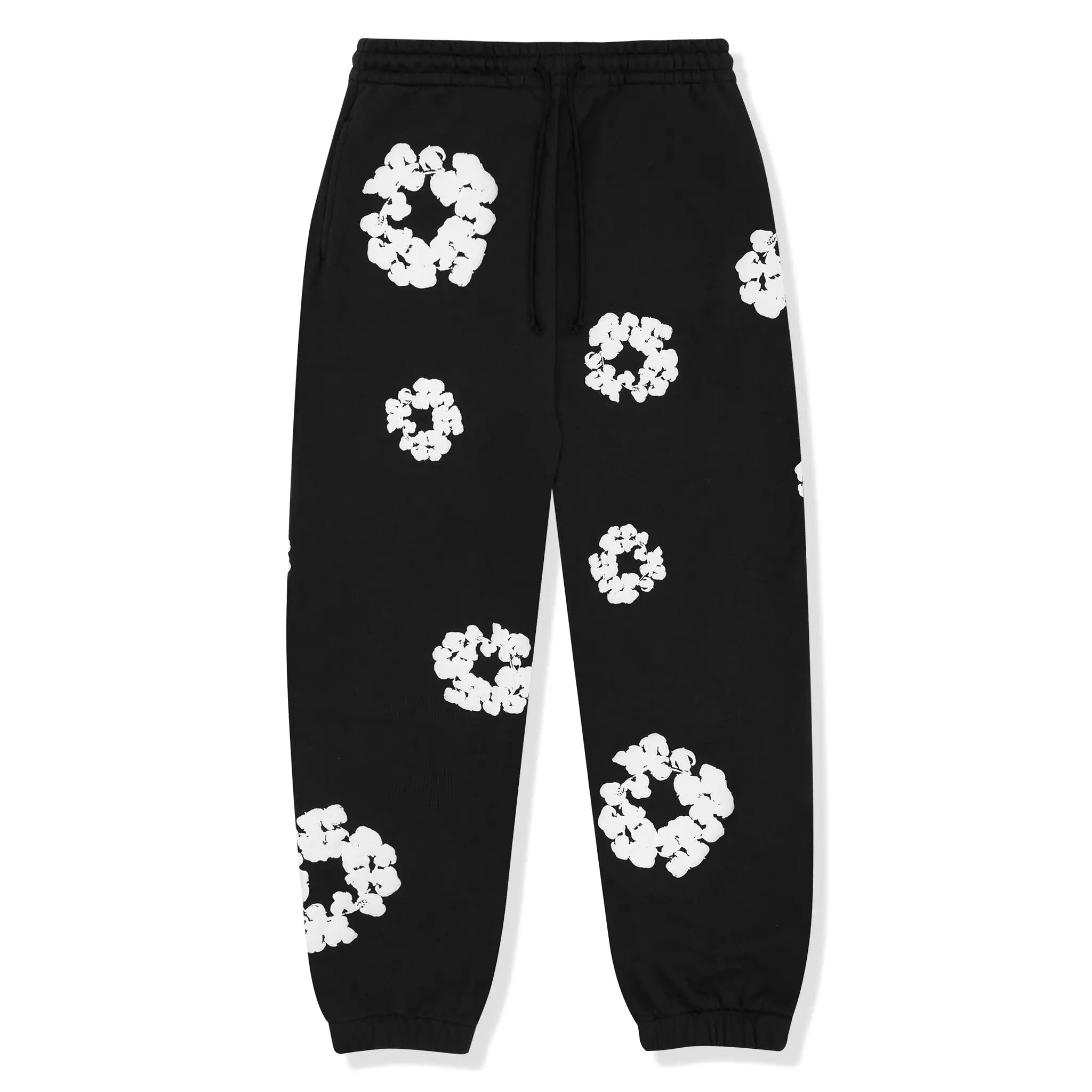 Denim Tears The Cotton Wreath Black Sweatpants