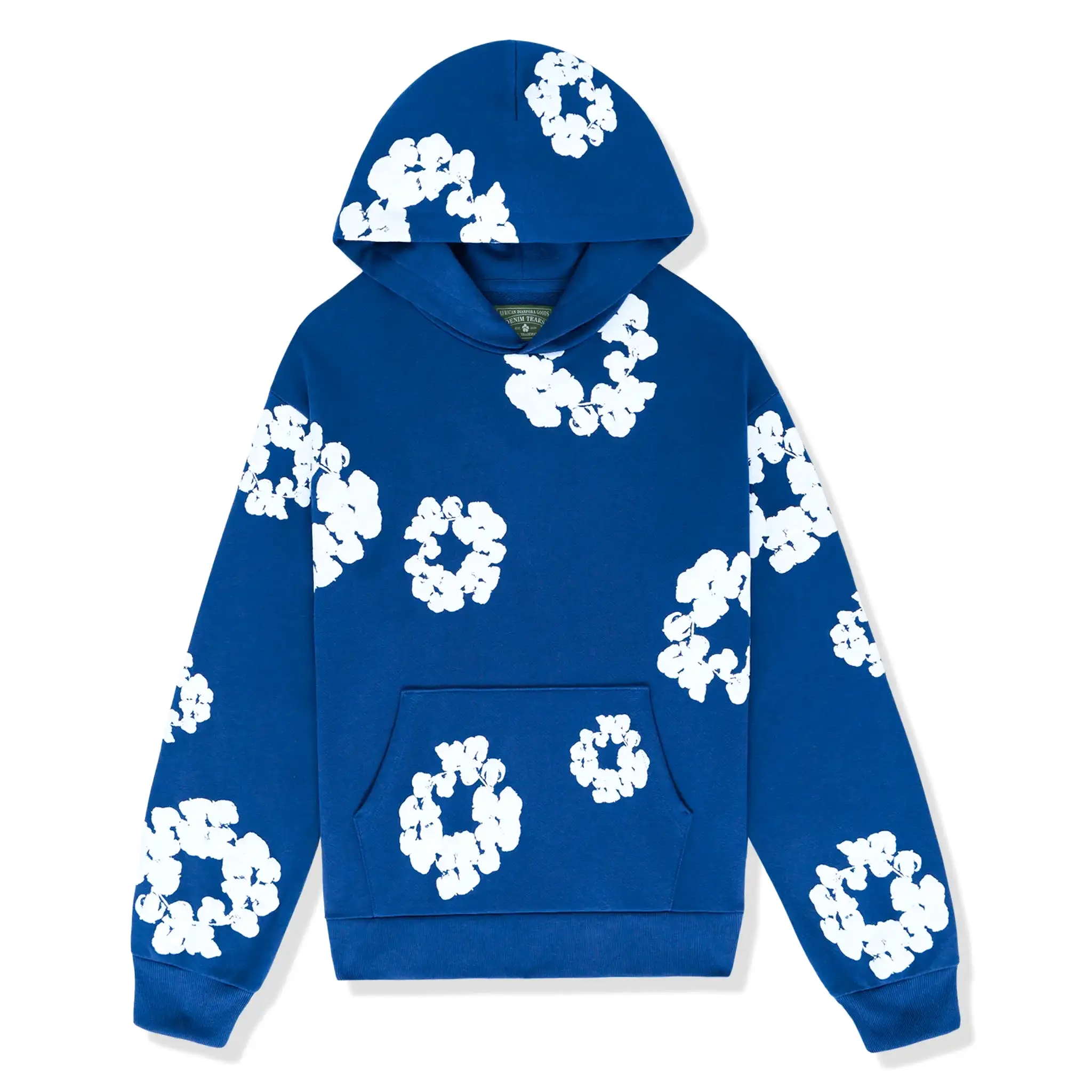 Denim Tears The Cotton Wreath Royal Blue Hoodie