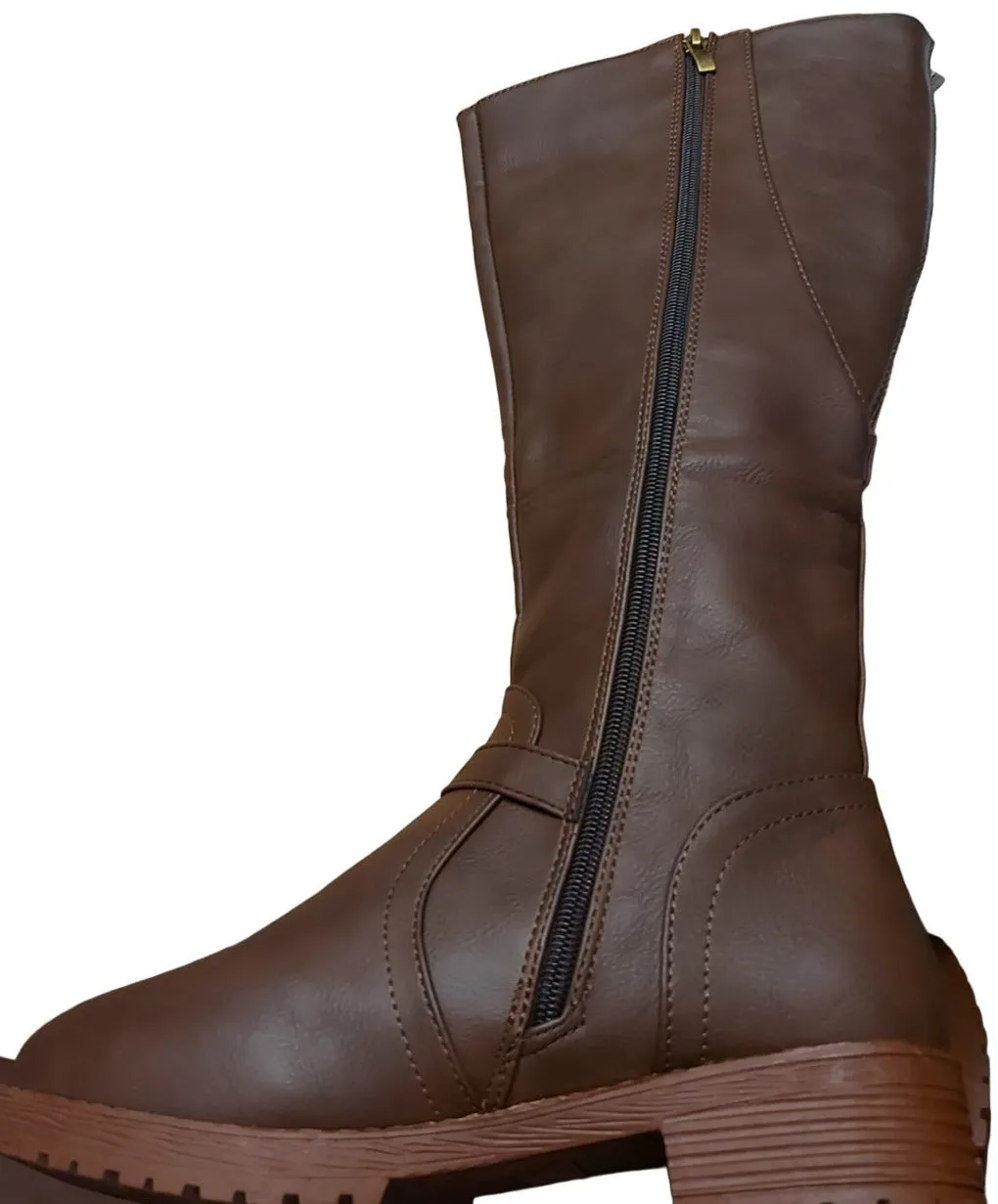 Devon Sports Women's Leather Brown Cowboy Boot