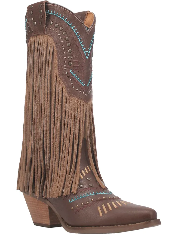 Dingo DI737 Womens Gypsy Leather Boot Brown