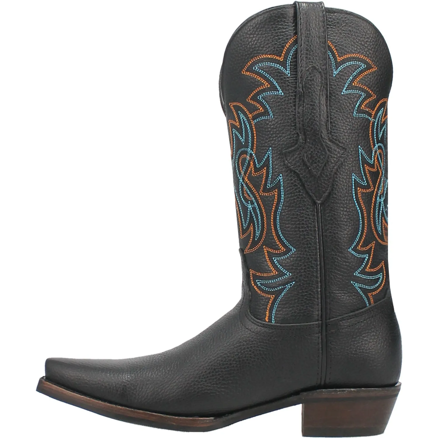 Dingo Mens Gold Rush Black Leather Cowboy Boots