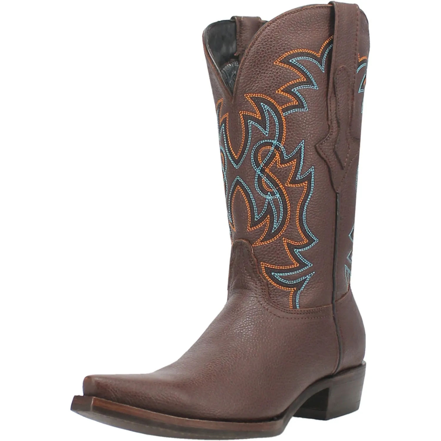 Dingo Mens Gold Rush Brown Leather Cowboy Boots