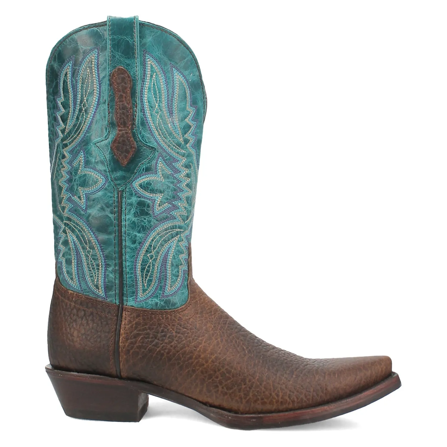 Dingo Mens Rio Lobo Brown Leather Cowboy Boots