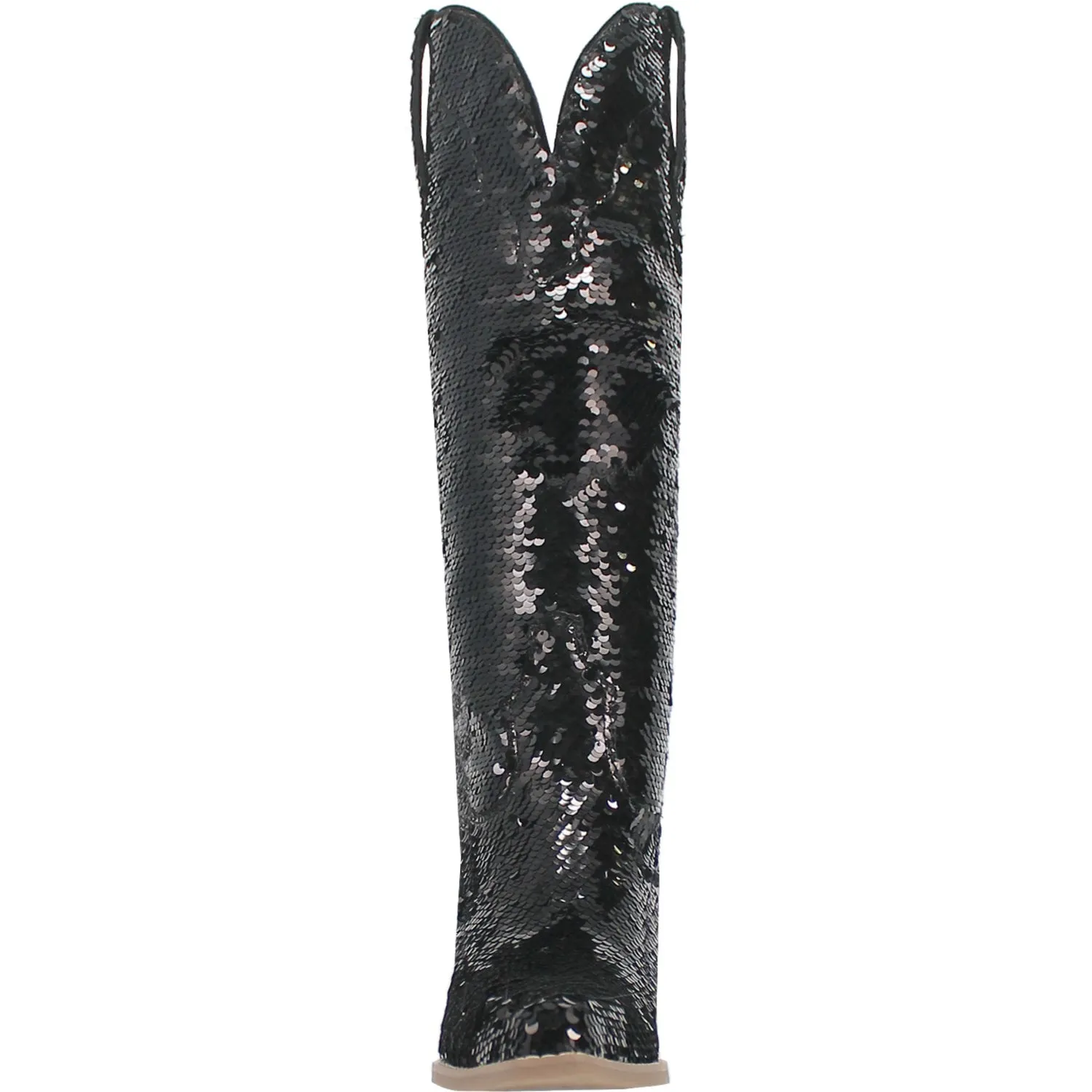 Dingo Womens Dance Hall Queen Black Fabric Cowboy Boots