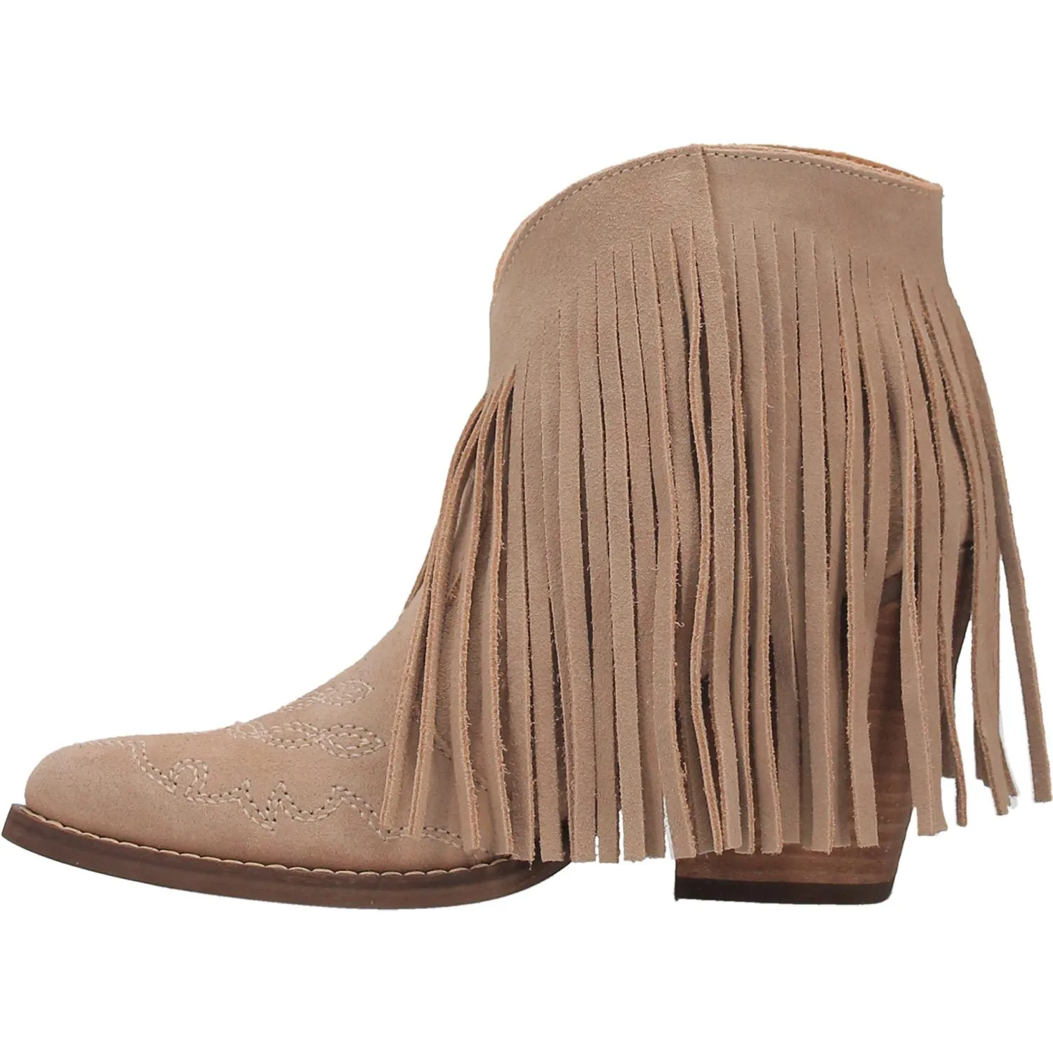 Dingo Women's Tangles Western Booties-Sand