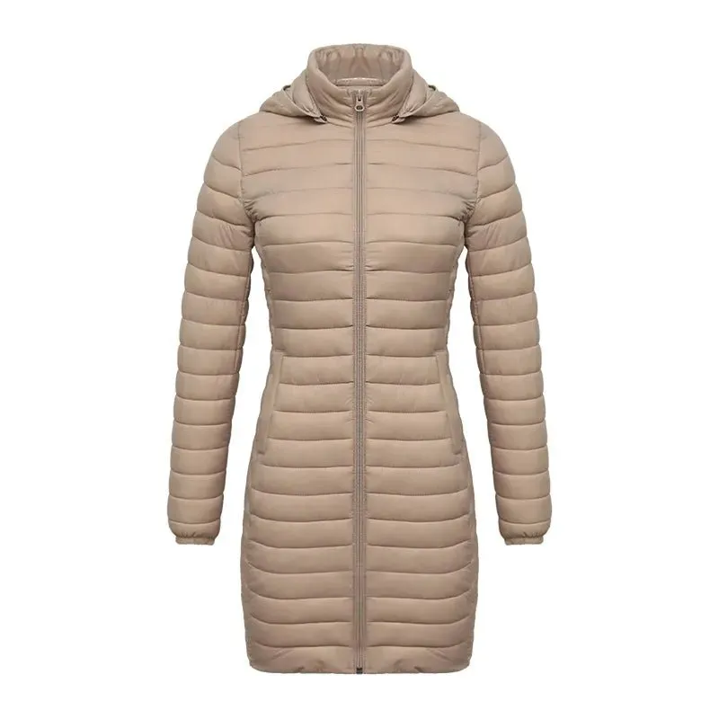 Doudoune synthétique / parka longue et chaude avec capuche pour femme SANTELON - S20046