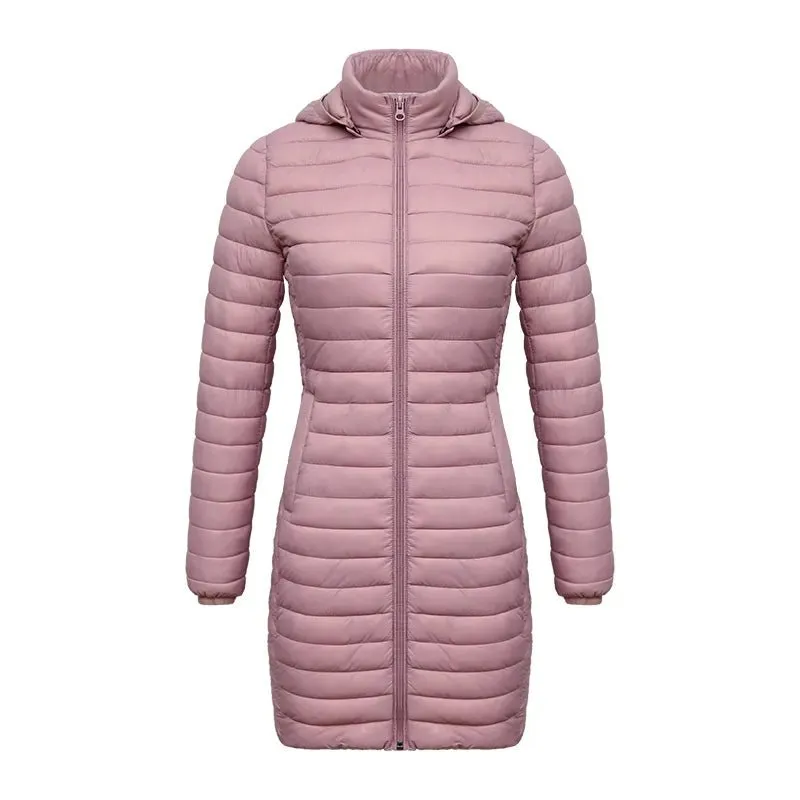 Doudoune synthétique / parka longue et chaude avec capuche pour femme SANTELON - S20046