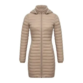 Doudoune synthétique / parka longue et chaude avec capuche pour femme SANTELON - S20046