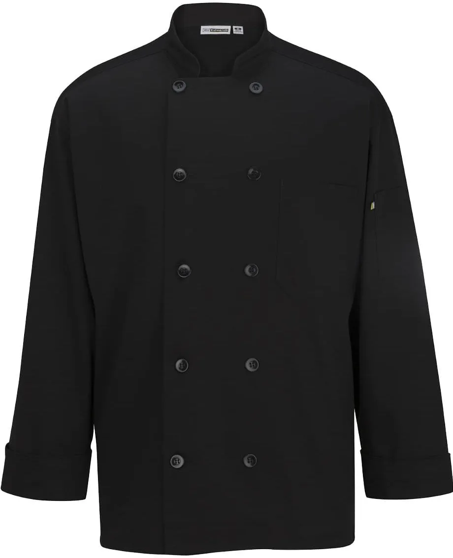 Edwards 10 Button Chef Coat with Mesh