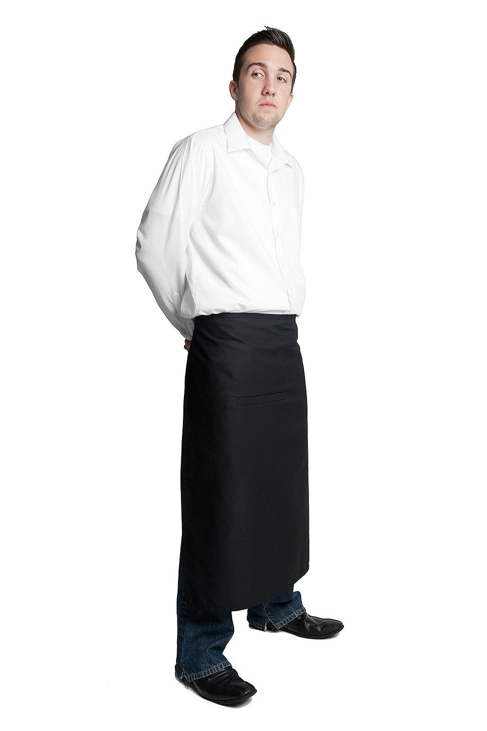 Fiumara Apparel Full Bistro Apron w/ 1 Pocket 32L x 28W