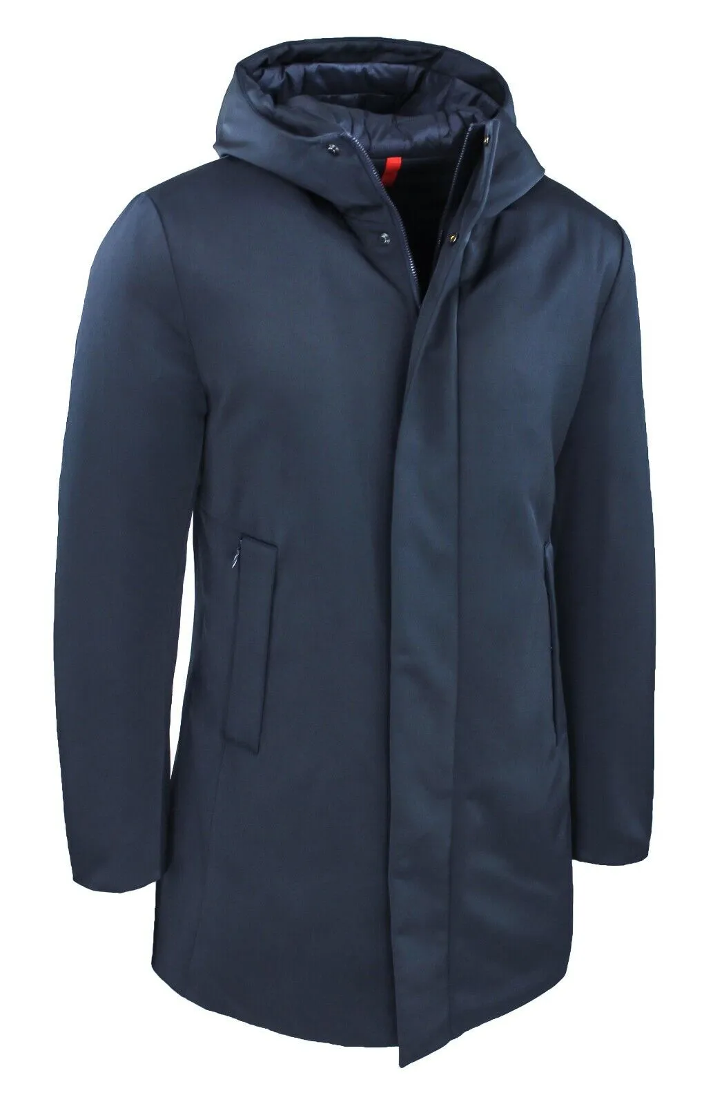 Giubbotto uomo Invernale casual Blu scuro Giacca lunga Piumino Parka da S a 4XL