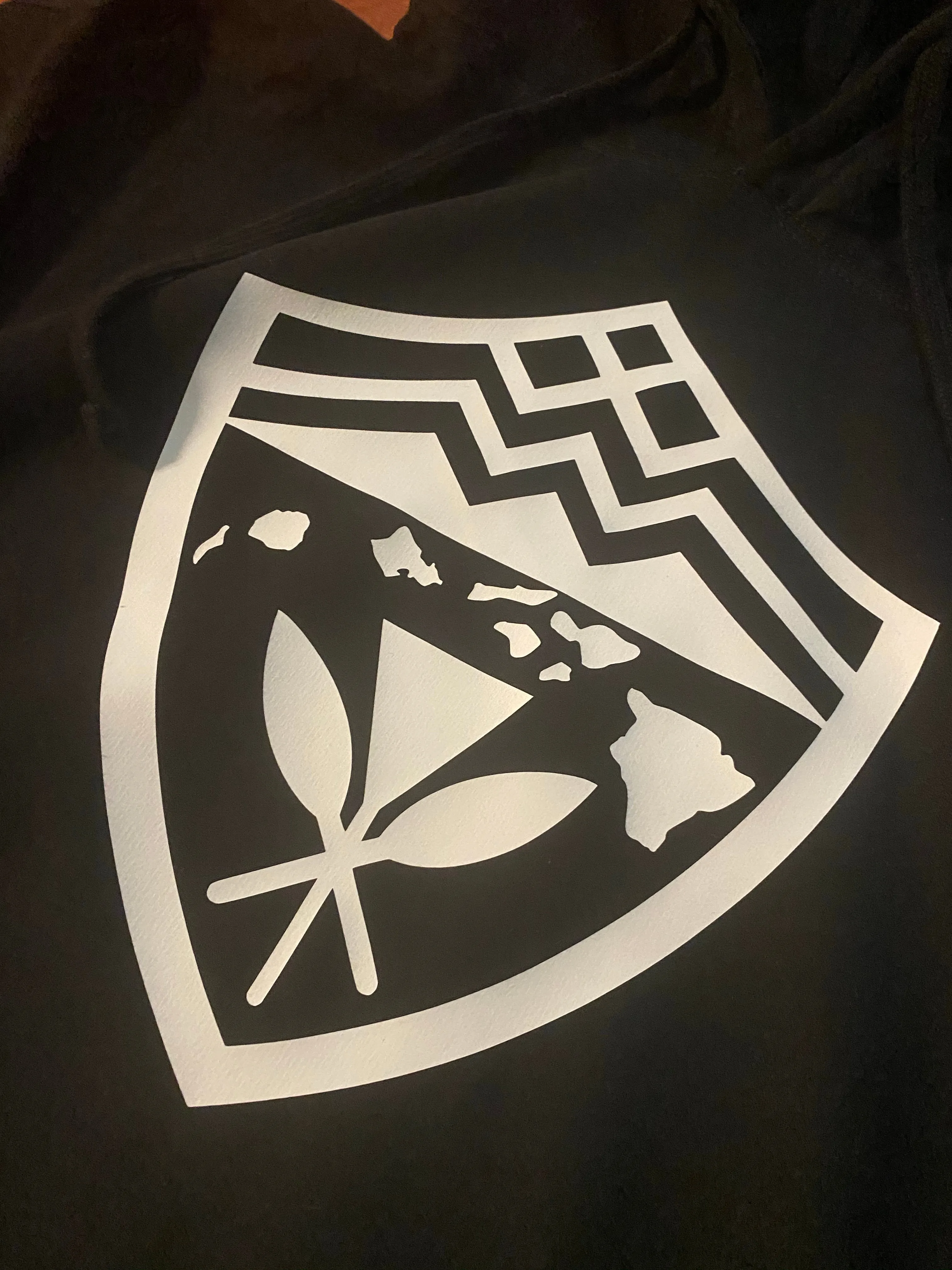 Hawaii Shield Glow Hoodies Glow in the Dark