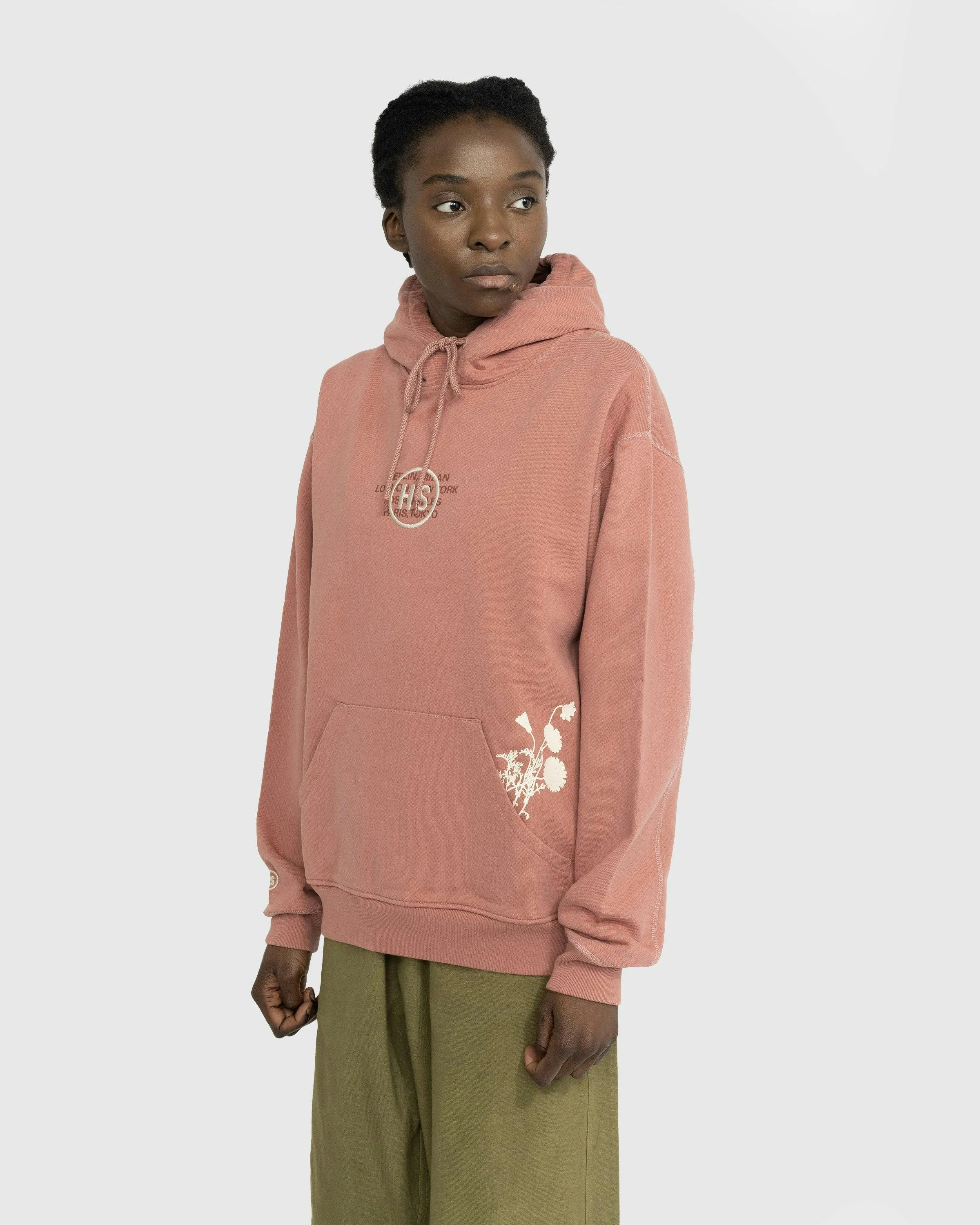 Highsnobiety – Upcycled Pale Pink Hoodie | Highsnobiety Shop