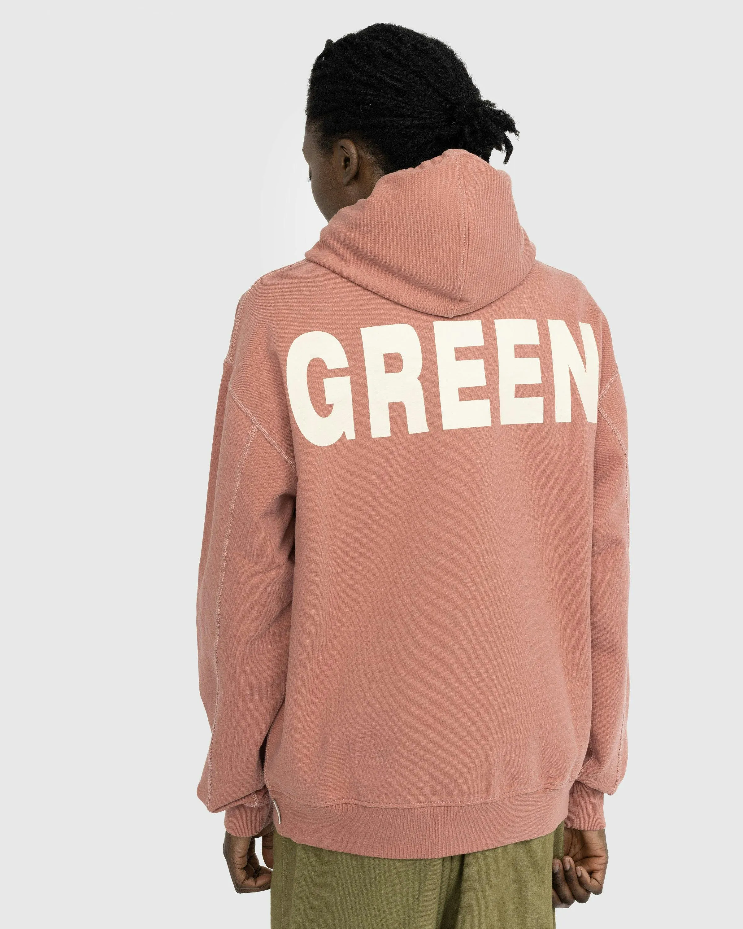 Highsnobiety – Upcycled Pale Pink Hoodie | Highsnobiety Shop