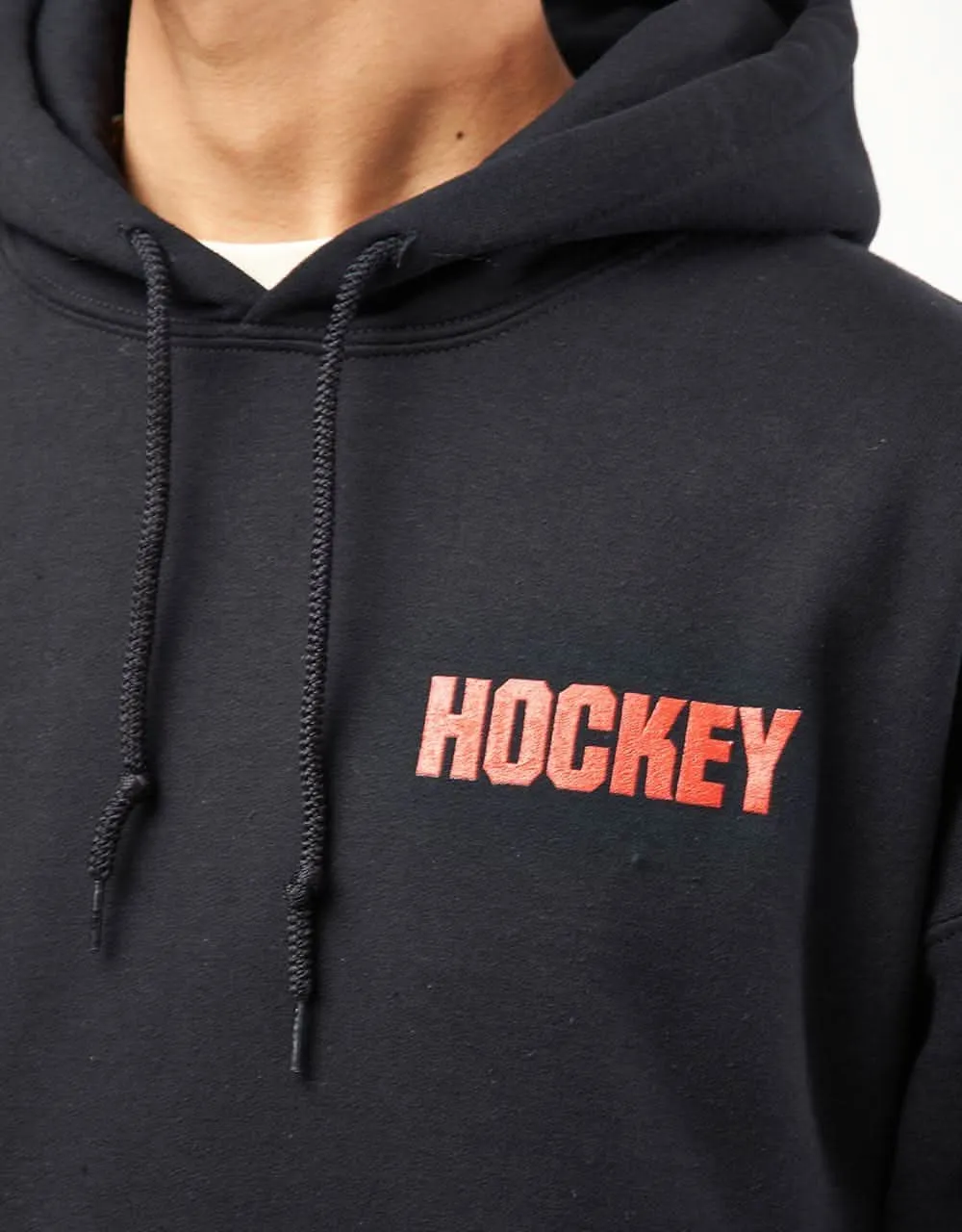 Hockey Flamable Pullover Hoodie - Black