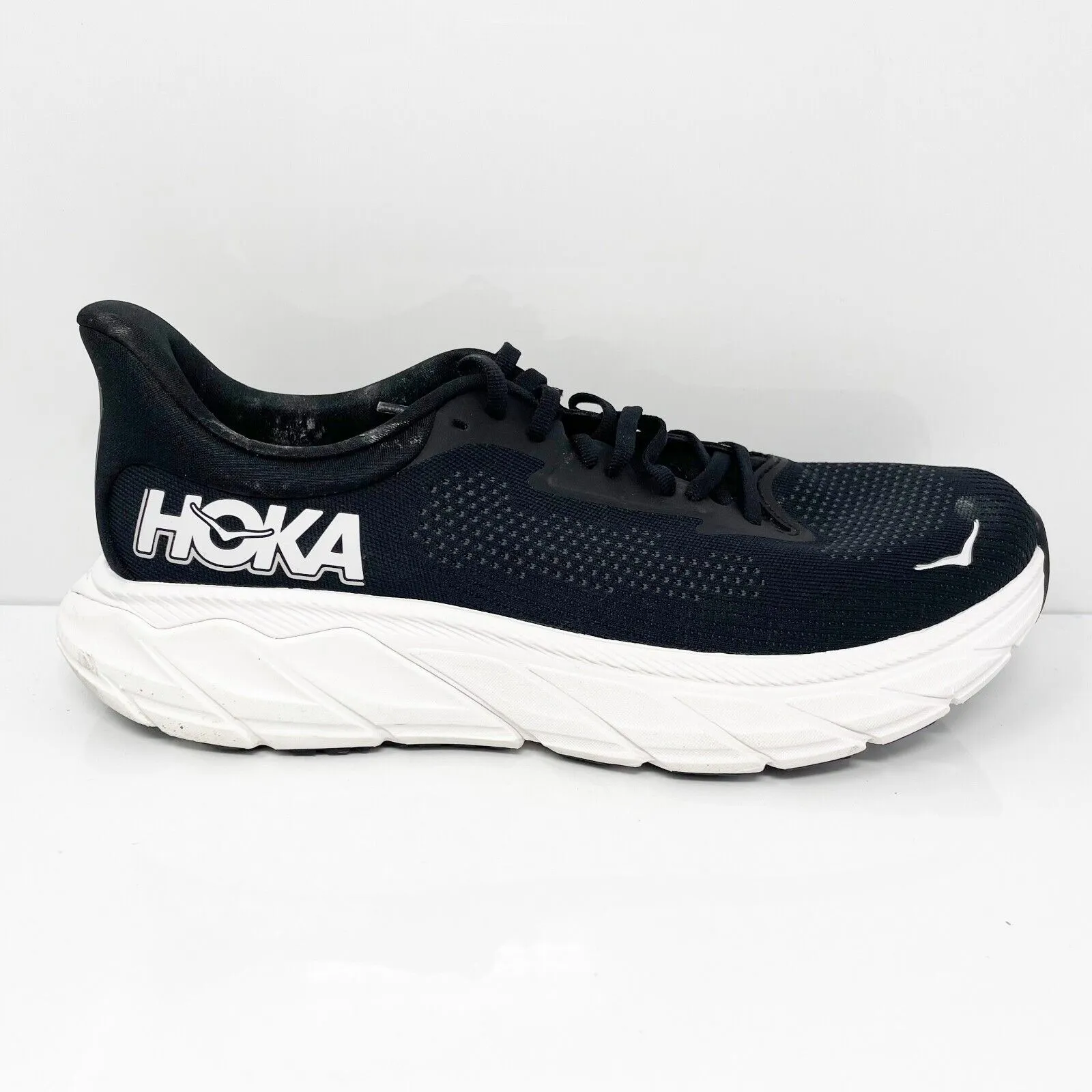 Hoka One One Mens Arahi 7 1147870 BWHT Black Running Shoes Sneakers Size 10.5 D